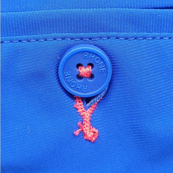 Rhone Resort Collection Blue Quick Drying‎ Side Vent Flat Front Men's Shorts - Picture 12 of 15